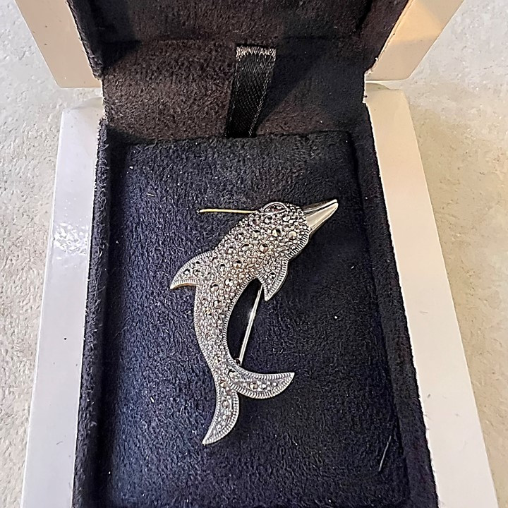 گل سینه نقره زنانه کد glsr-2452