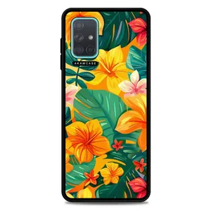 AKAM AMC-WSGA71-FLOWERS-28 Cover For Samsung Galaxy A71
