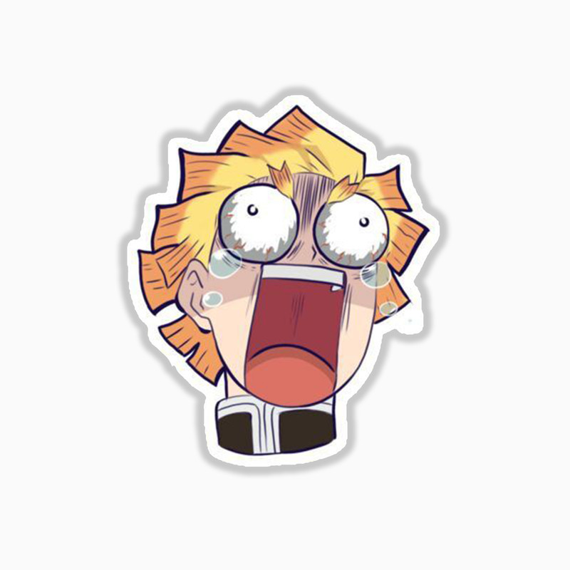 استیکر لپ تاپ و موبایل بووم طرح انیمه شیطان کش مدل زنیتسو ترسو کد mm24