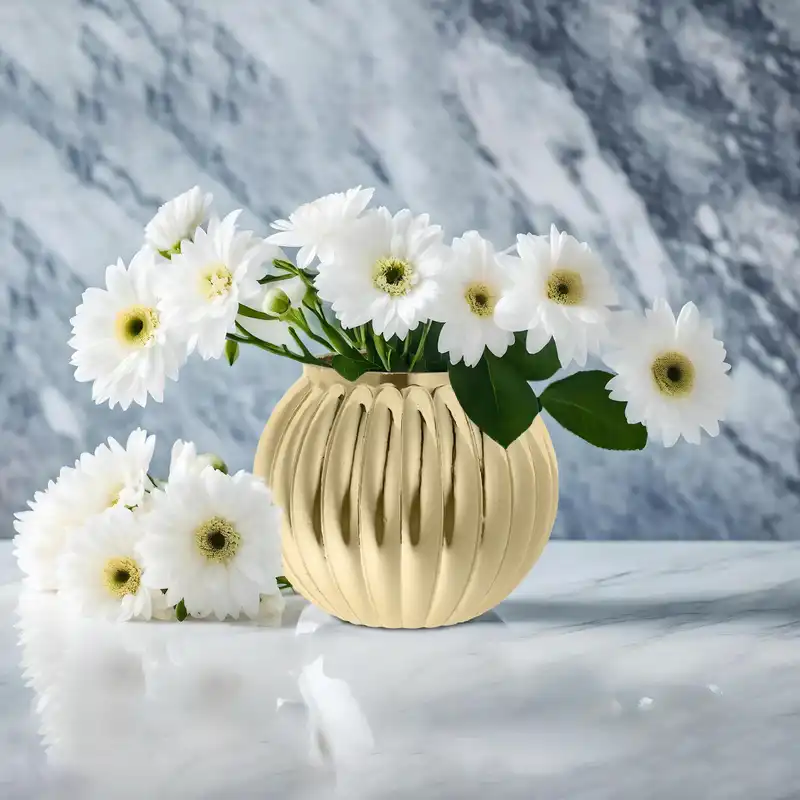 گلدان شیشه ای مدل زنبق کد 12