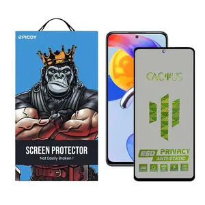 Epicoy Cactus-Privacy Glass Screen Protector For Xiaomi Redmi Note 11 Pro Plus / Note 11 Pro 4G/5G/China / Note 10 Pro Max / Note 10 Pro 4G/India 