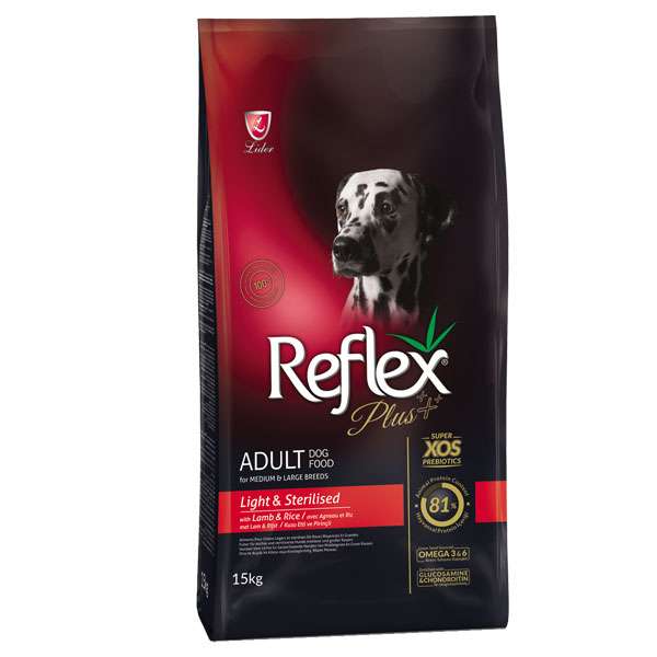 غذای خشک سگ رفلکس مدل light and sterilised وزن 15 کیلو گرم