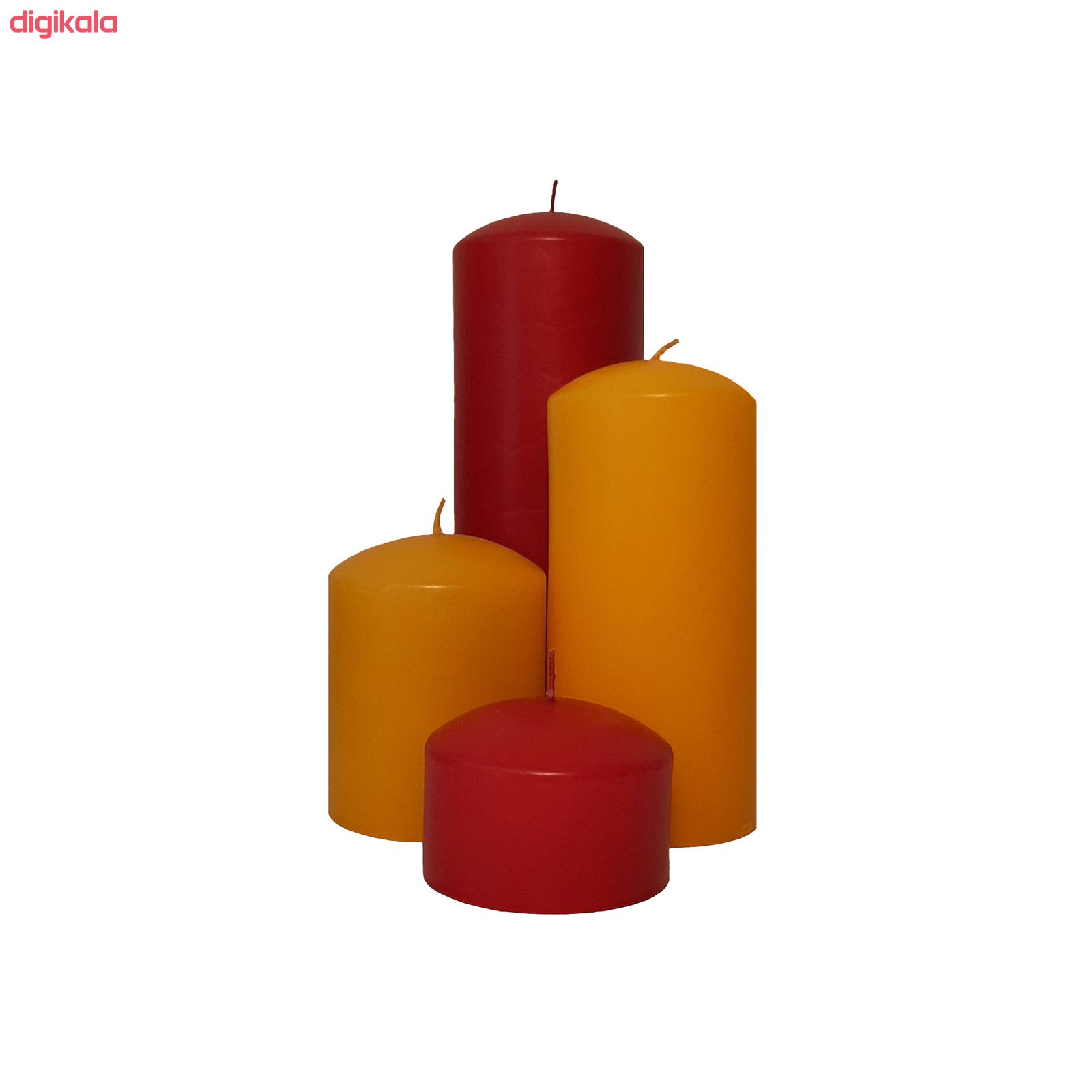 شمع طرح استوانه مدل B660 مجموعه 4 عددی قیمت خرید فروشگاه آنلاین زیاد میاد