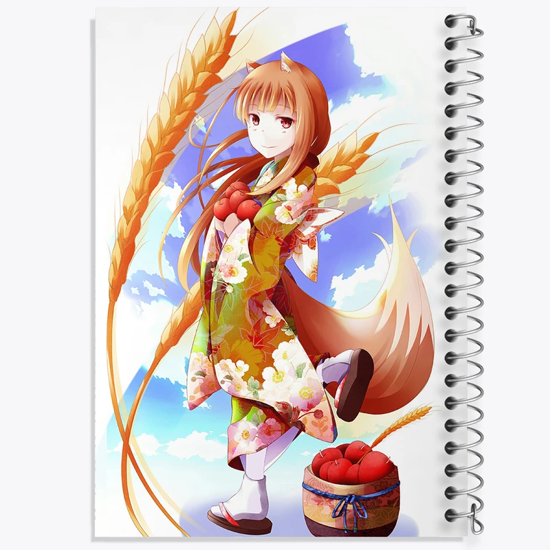 دفتر لیست خرید 50 برگ خندالو طرح هولو انیمه ادویه و گرگ کد 36131