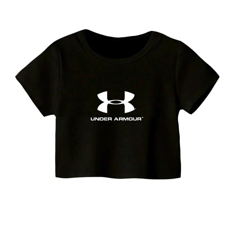 کراپ‌ تی‌شرت آستین کوتاه زنانه مدل اسپرت کد 33