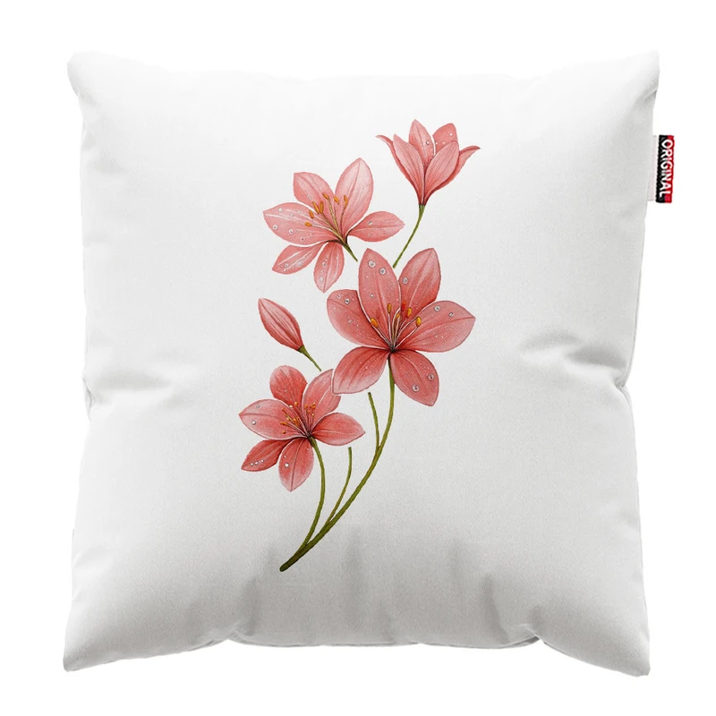  کوسن پاد آفرین طرح گل زیبا کد 2489 سایز 30*30 سانتی متر