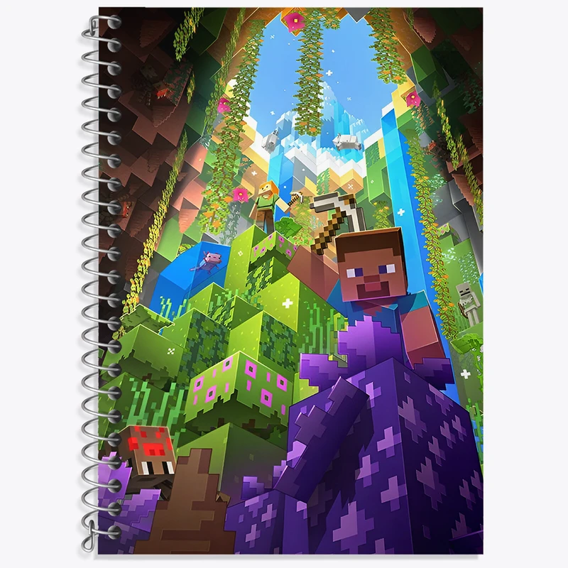 دفتر نت موسیقی 50 برگ خندالو طرح ماینکرافت (Minecraft) کد N3303