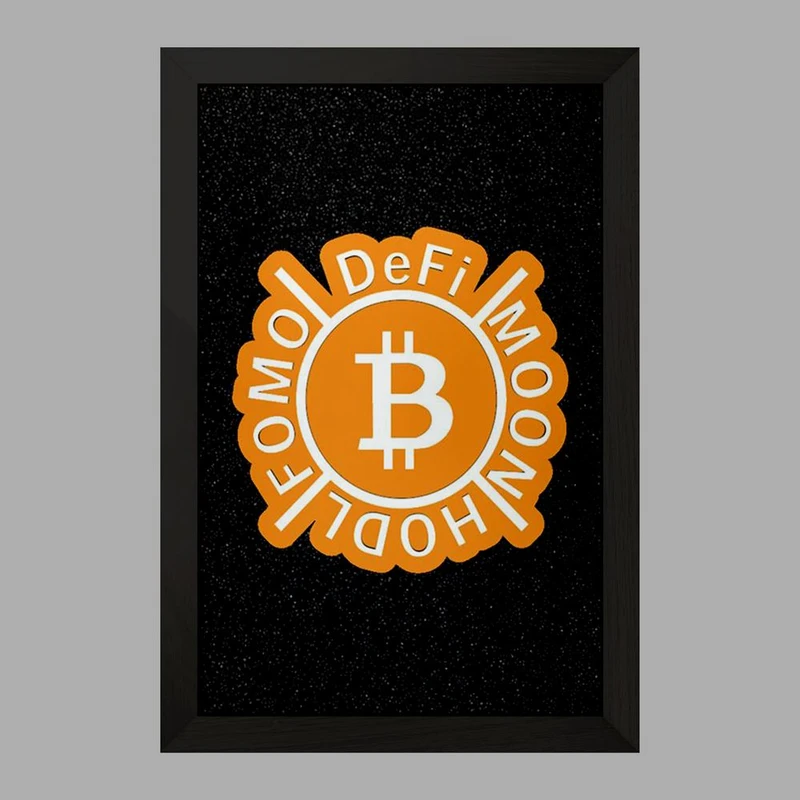 تابلو خندالو مدل ارز دیجیتال بیت کوین  کد 10871