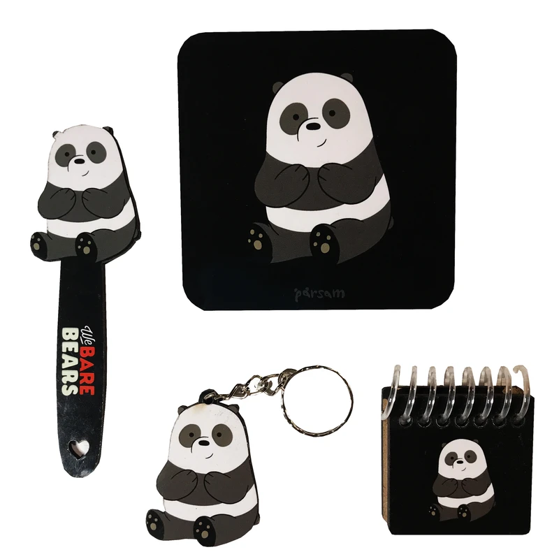 بسته لوازم تحریر طرح پاندا مجموعه 4 عددی