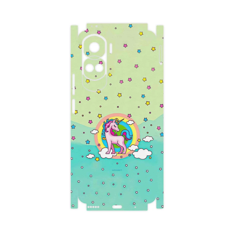 برچسب پوششی ماهوت مدل Rainbow unicorn adventure-FullSkin مناسب برای گوشی موبایل آنر 90 Lite