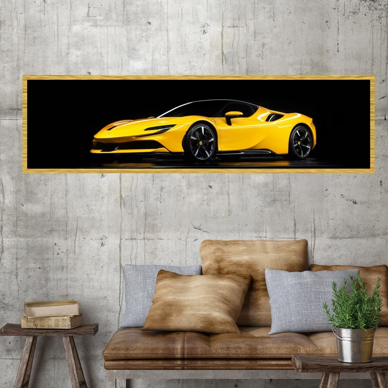 تابلو بکلیت طرح اتومبیل ماشین فراری مدل کشیده T-7857