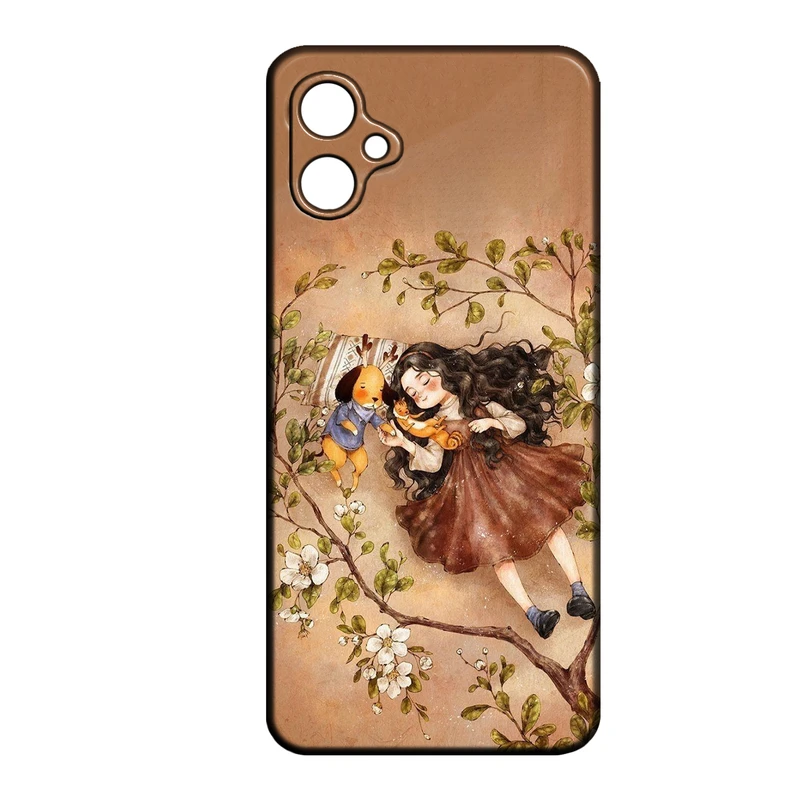 کاور طرح دخترانه کد 238 مناسب برای گوشی موبایل سامسونگ Galaxy A05