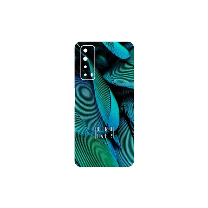 برچسب پوششی ماهوت مدل Green Feather مناسب برای گوشی موبایل هوآوی Y7a