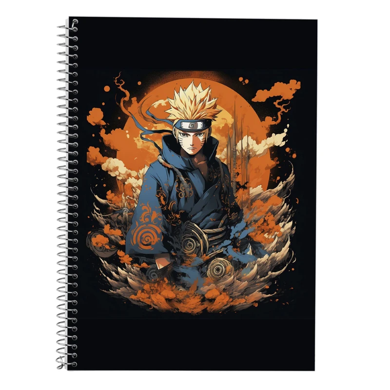 دفتر زبان 50 برگ مدوپد مدل دوخط طرح Naroto کد DF11263