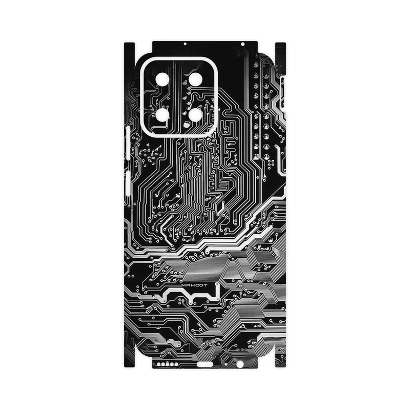 برچسب پوششی ماهوت مدل Black_Printed_Circuit_Board-FullSkin مناسب برای گوشی موبایل آنر X7c