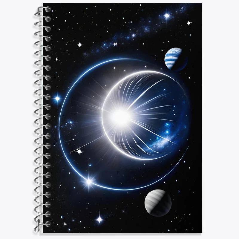 دفتر نت موسیقی 50 برگ خندالو طرح کهکشان (galaxy) کد F7241