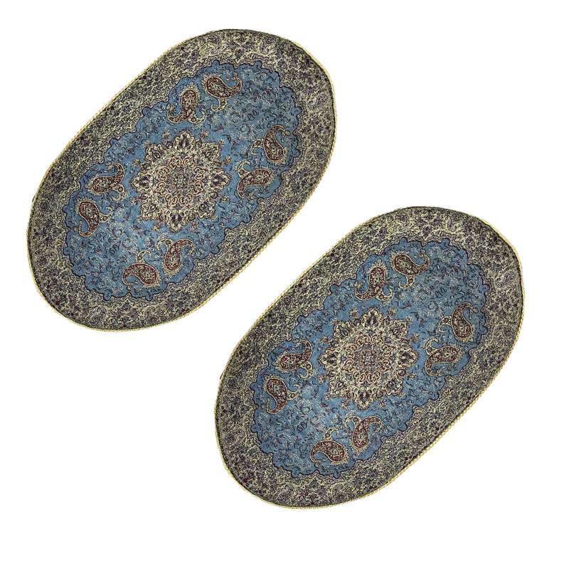رومیزی ترمه مدل سالار کد US41-25 مجموعه 2 عددی