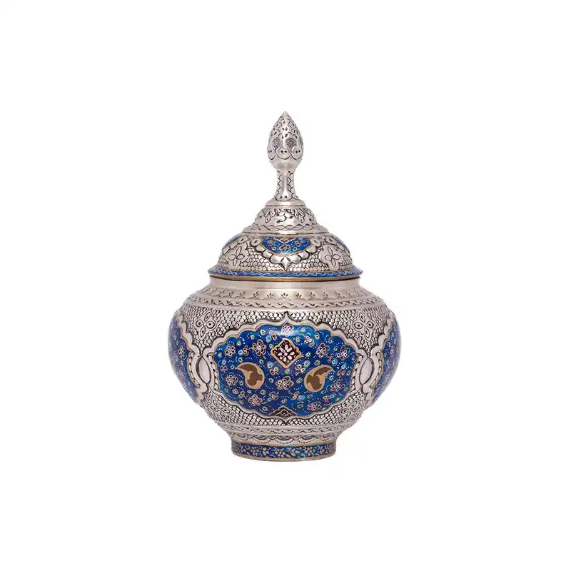 قندان قلمزنی طرح مینیاتور کد M040