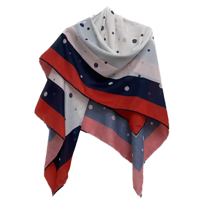 روسری زنانه مدل نخی چهارفصل قواره بزرگ کد 1754