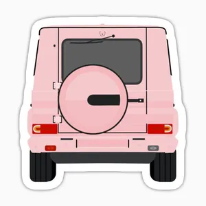 استیکر لپ تاپ و موبایل بووم طرح ماشین مدل G Wagon BP کد LA28