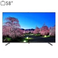 تلویزیون 58 اینچ کیو ال ای دی هوشمند جی وی سی مدل QLT58N100