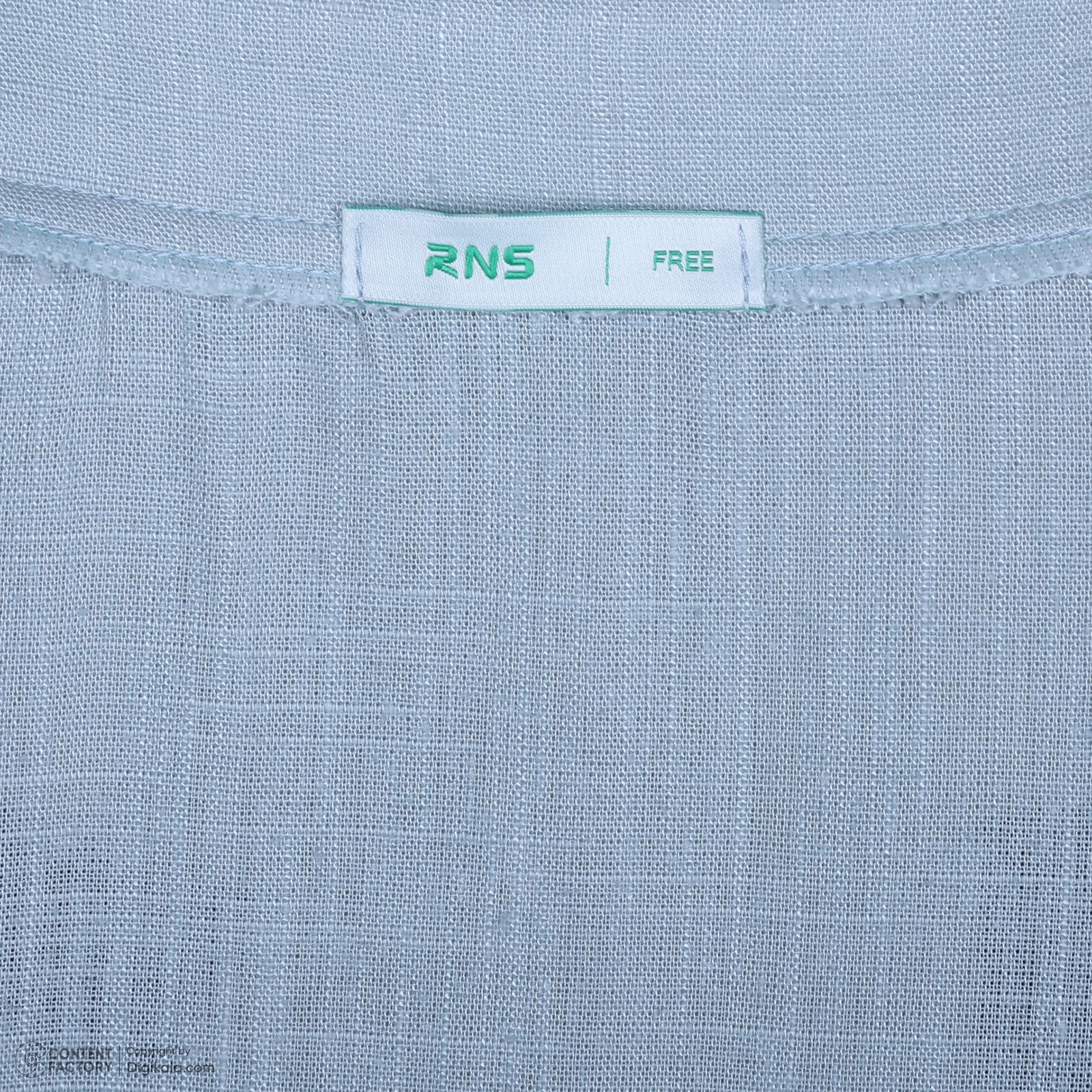 بلوز آستین سه ربع یقه هفت زنانه آر اِن اِس مدل 112723925400 رنگ فیروزهای -  - 5