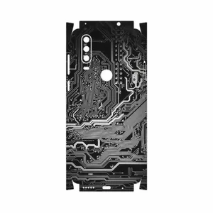 MAHOOT Black Printed Circuit Board-FullSkin Cover Sticker for Motorola One Action