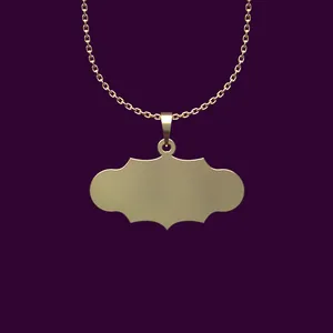 گردنبند طلا 18 عیار زنانه مدوپد مدل شکل هندسی کد P2-1-1263