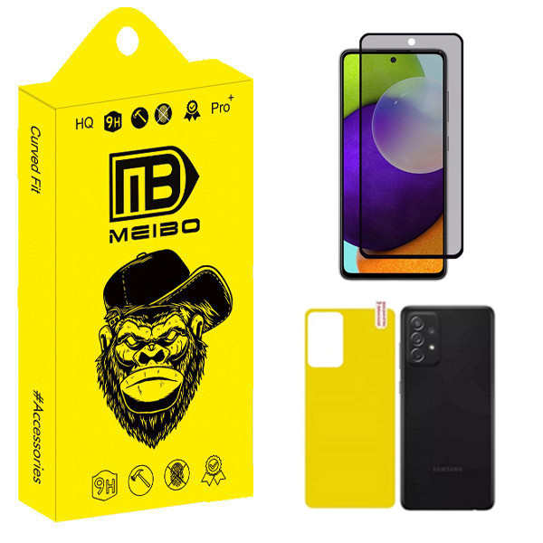 محافظ صفحه نمایش حریم شخصی میبو مدل Carbon Plus مناسب برای گوشی موبایل سامسونگ Galaxy A52 / A52s / A53 5G به همراه محافظ پشت گوشی