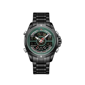 ساعت مچی عقربه‌ای مردانه نیوی فورس مدل دو زمانه NF9170- BGN