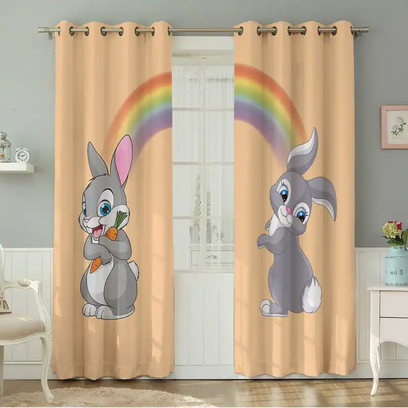 پرده نیروانا طرح کودک مدل مخمل کد 8189 سایز 140×280 سانتی متر