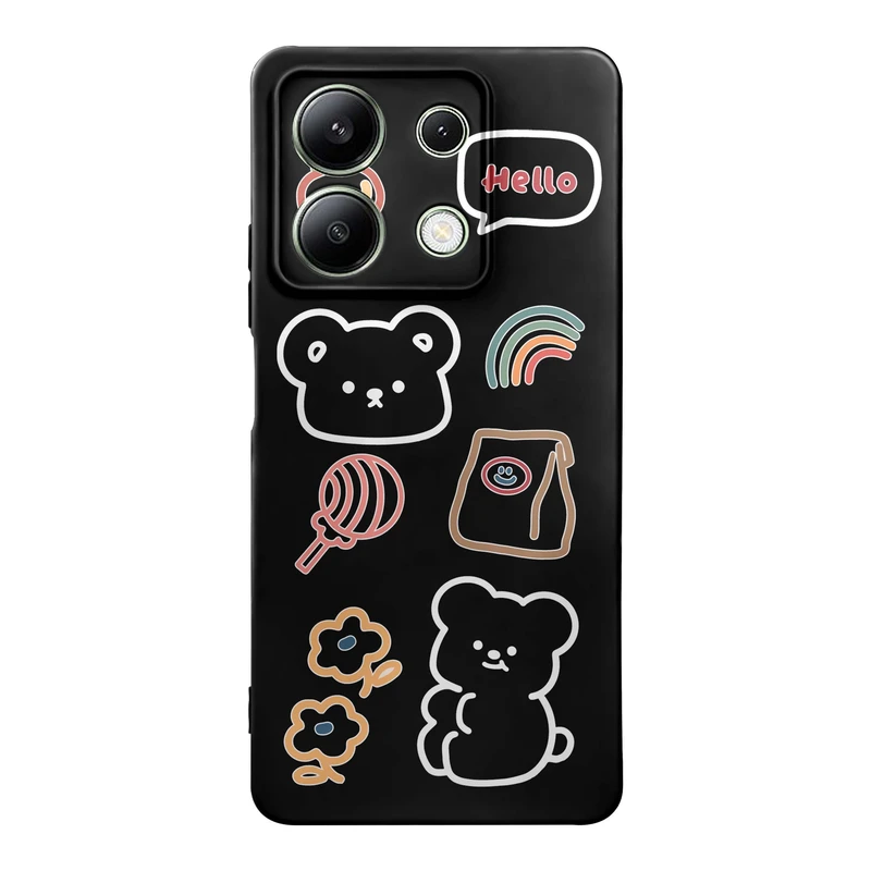 کاور قاب گارد طرح خرس کیوت کد m10891 مناسب برای گوشی موبایل شیائومی Redmi Note 13 4G