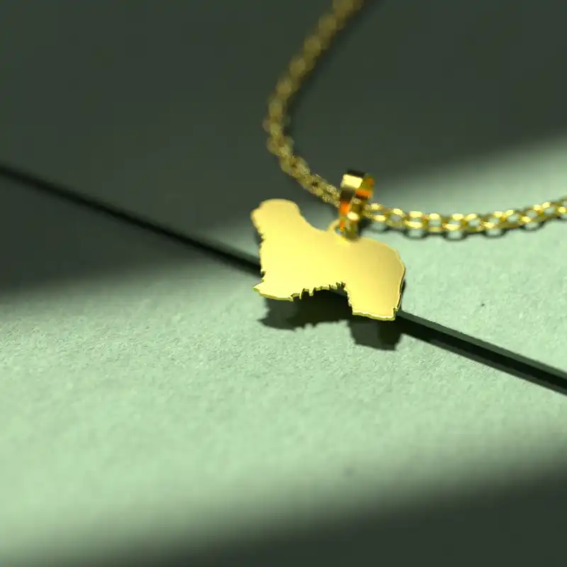 گردنبند طلا 18 عیار زنانه مدوپد مدل سگ کد J3-1-1187