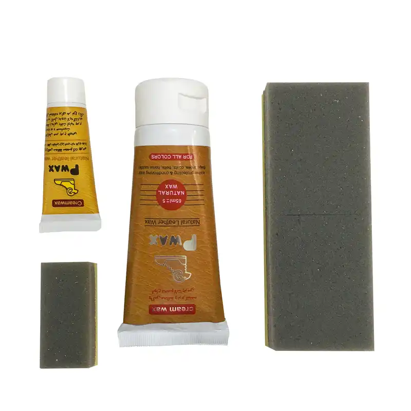 واکس چرم پی واکس مدل PM2 به همراه اسفنج براق کننده بسته 4 عددی