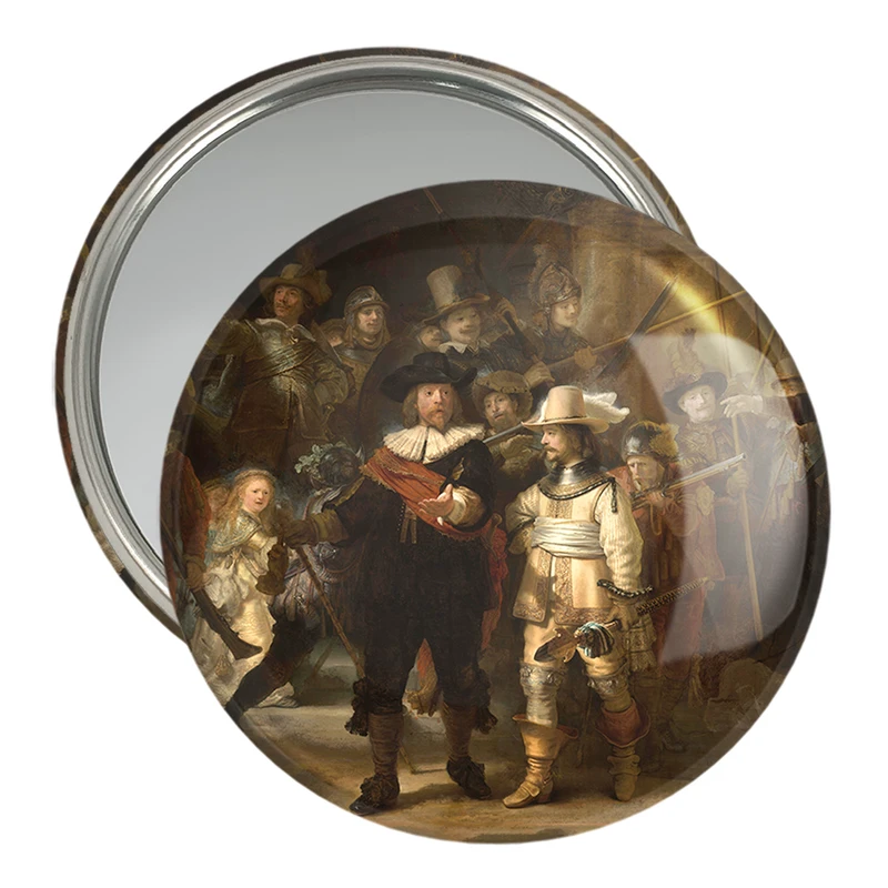 آینه جیبی خندالو مدل گشت شبانه اثر رامبرانت  کد 23350