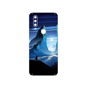 MAHOOT Blue Mountains Digital Art Cover Sticker for Motorola One Action