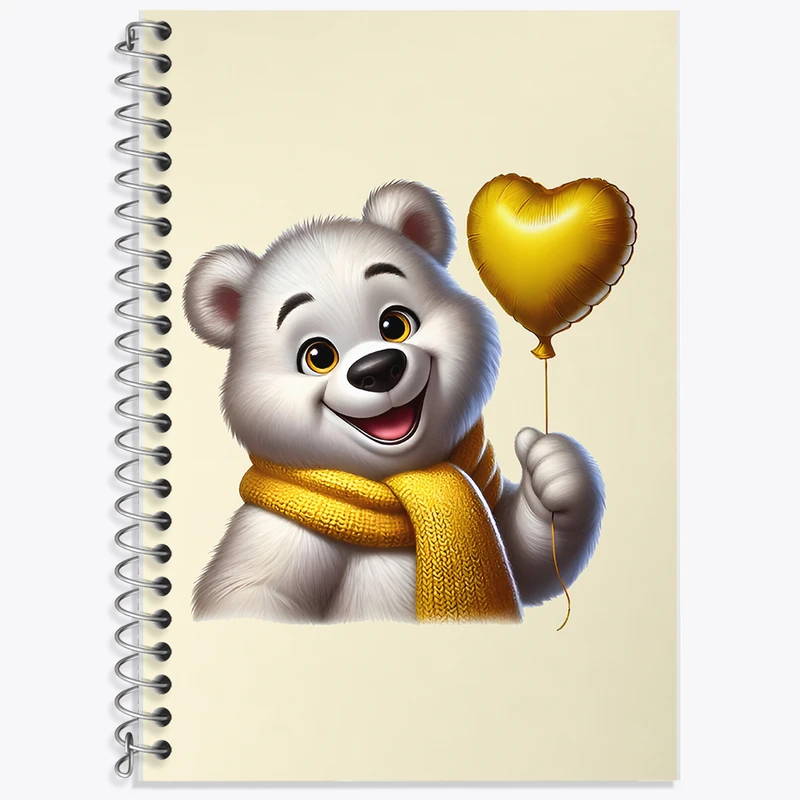 دفتر لغت 50 برگ خندالو طرح خرس بامزه کد F8403