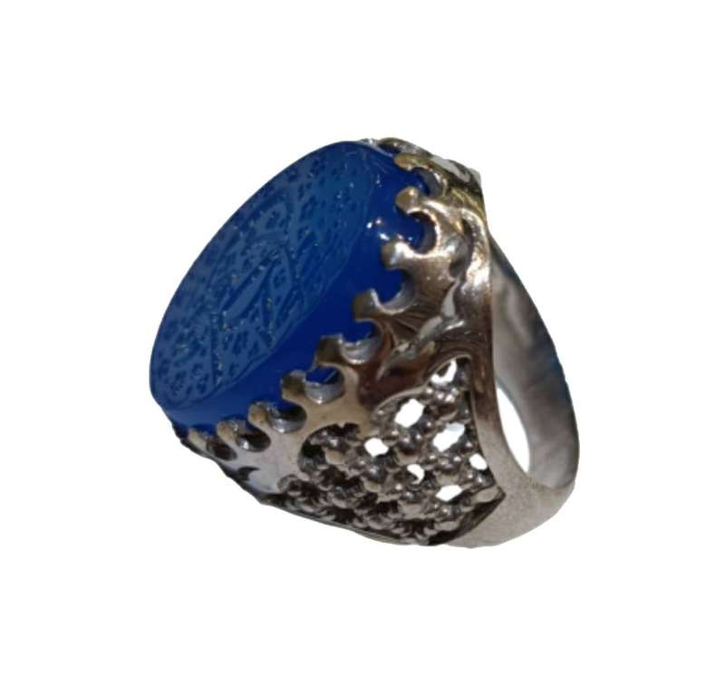 انگشتر نقره مردانه مدل نگین عقیق