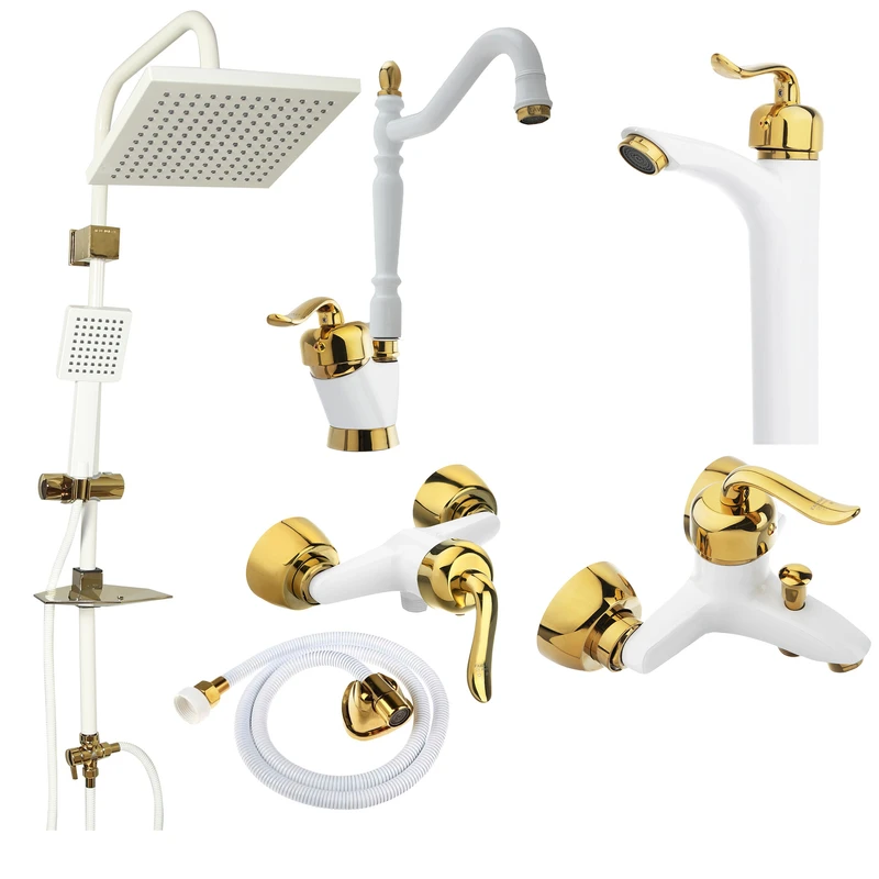 ست شیرآلات فراست پویا مدل قاجاری مجموعه 6 عددی