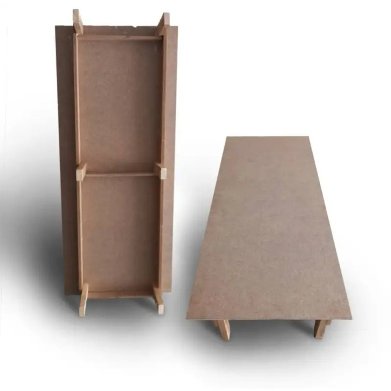 تخت خواب چوبی دونفره دیباروکش امیدی مدل تدی 6650 سایز 200×160 سانتی متر