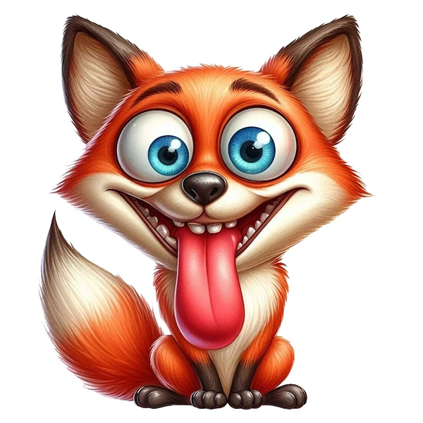 استیکر پارچه و لباس پاد آفرین طرح روباه بامزه کد 2207