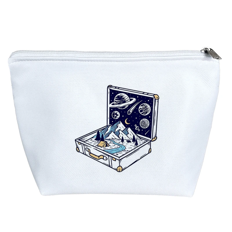 کیف لوازم آرایش دخترانه خندالو مدل فضایی و نجوم کد 6178