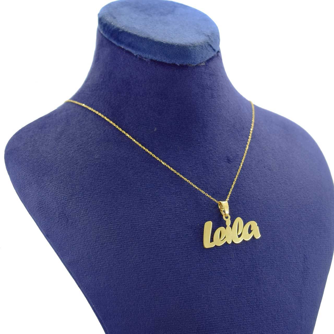 گردنبند طلا 18 عیار زنانه کانیار گالری طرح لیلا مدل NE102 -  - 3
