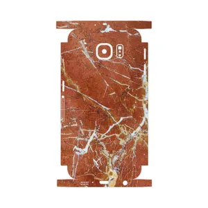MAHOOT Red Marble-FullSkin Cover Sticker for Samsung Galaxy S6 Edge