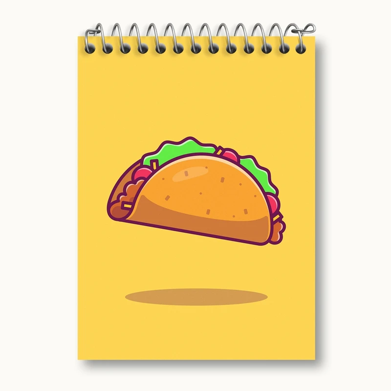 دفتر یادداشت 50 برگ خندالو مدل فست فود تاکو کد 29466