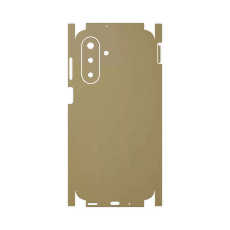 برچسب پوششی ماهوت مدل Matte-Gold-FullSkin مناسب برای گوشی موبایل سامسونگ Galaxy A17 4G