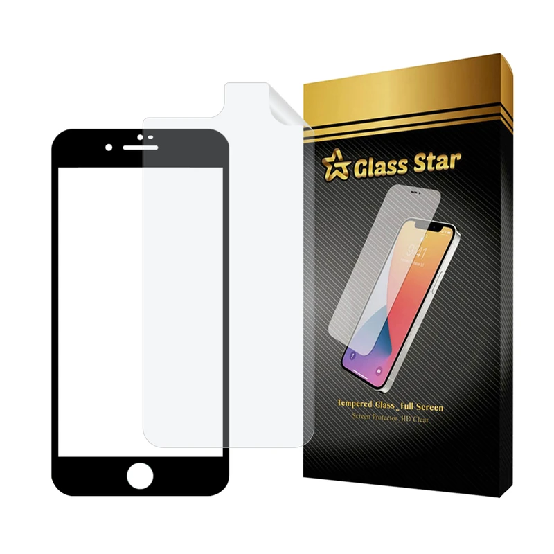 محافظ صفحه نمایش گلس استار مدل FUNABKGS مناسب برای گوشی موبایل اپل iPhone 8 Plus /7 Plus به همراه محافظ پشت گوشی