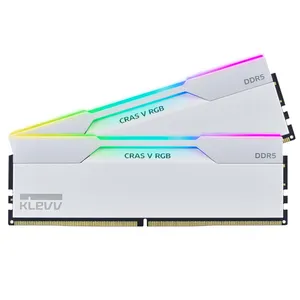 رم دسکتاپ DDR5 دو کاناله 6000 مگاهرتز CL30 کلو مدل CRAS V Whiteظرفیت 48 گیگابایت