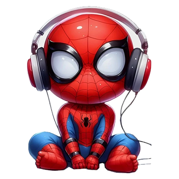 استیکر پارچه و لباس پاد آفرین طرح مرد عنکبوتی کد 3797