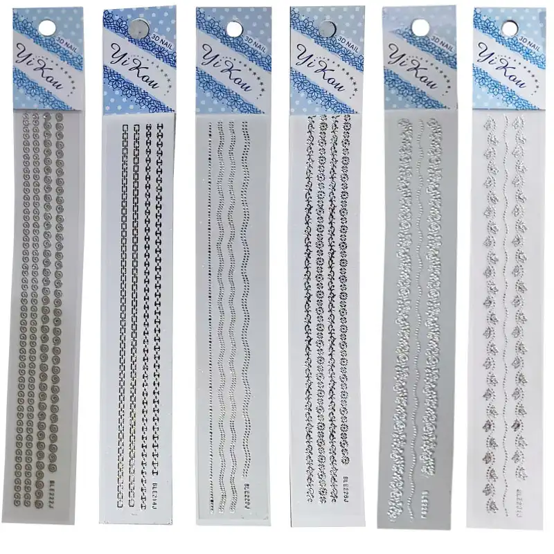 استیکر طراحی ناخن مدل P01 مجموعه 6 عددی